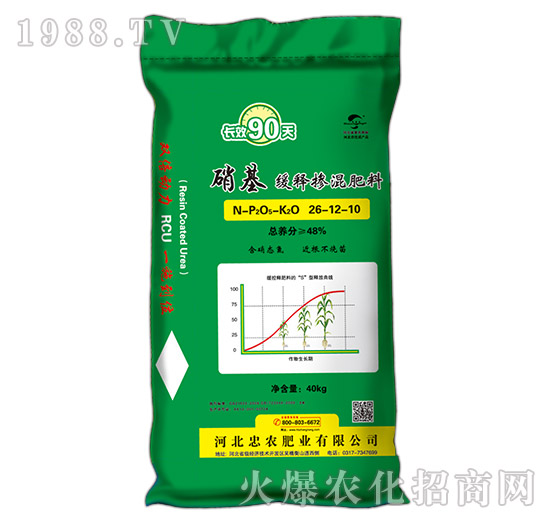 硝基緩釋摻混肥料27-7-6-忠農(nóng)肥業(yè)