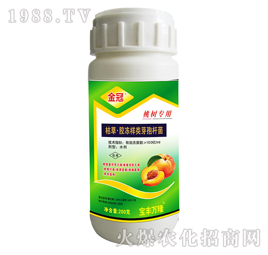 桃樹(shù)專(zhuān)用枯草·膠凍樣類(lèi)芽孢桿菌-金冠-寶豐萬(wàn)隆