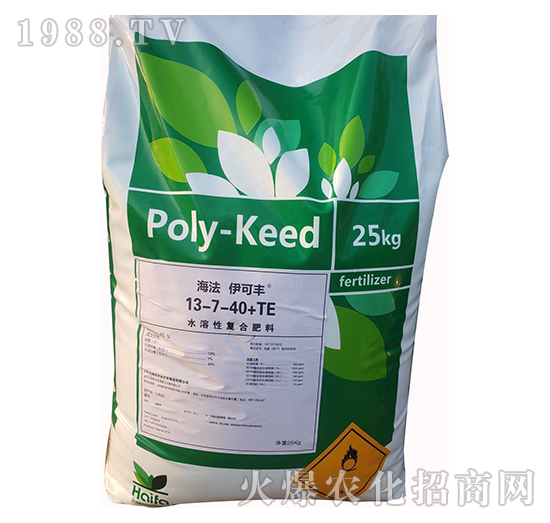 水溶性復合肥料13-7-40+TE-海法伊可豐（綠袋）-海法