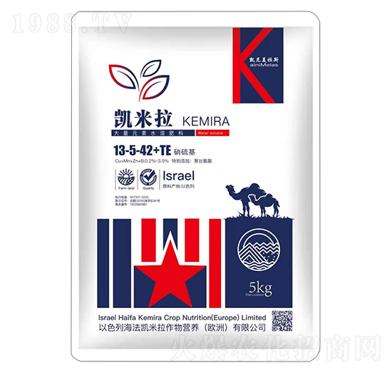 硝硫基大量元素水溶肥料13-5-42+TE-凱米拉-農(nóng)博肥業(yè)