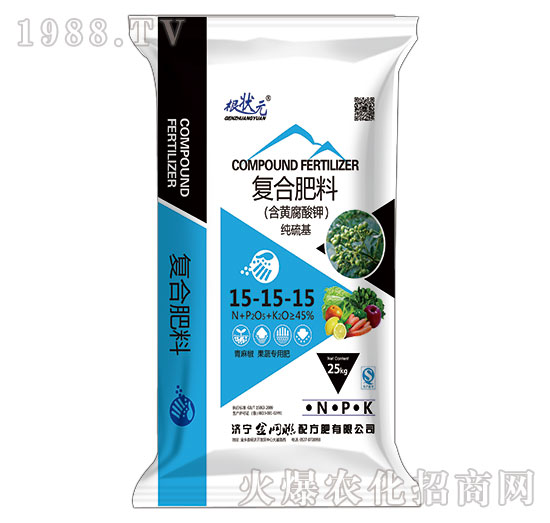 青麻椒果蔬專用復(fù)合肥料15-15-15-根狀元-金網(wǎng)聯(lián)