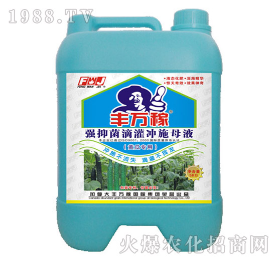 黃瓜專(zhuān)用強(qiáng)抑菌滴灌沖施母液-豐萬(wàn)稼
