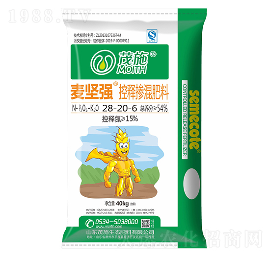 控釋摻混肥料28-20-6-麥堅強-茂施生態(tài)肥