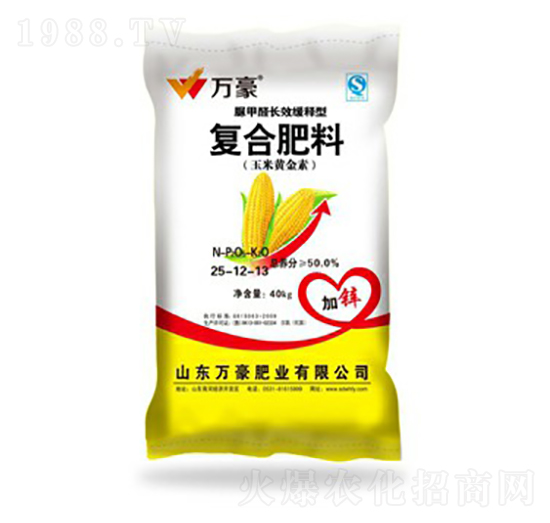 玉米專用脲甲醛復(fù)合肥料25-12-13-萬(wàn)豪