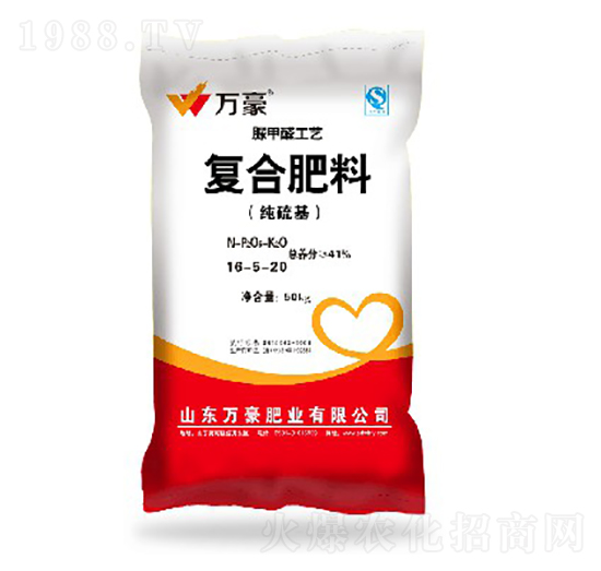 經(jīng)濟作物專用脲甲醛復(fù)合肥料16-5-20-萬豪