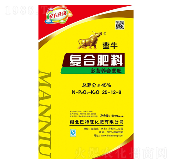 多營養(yǎng)套餐復合肥料25-12-8-蠻牛-巴特旺