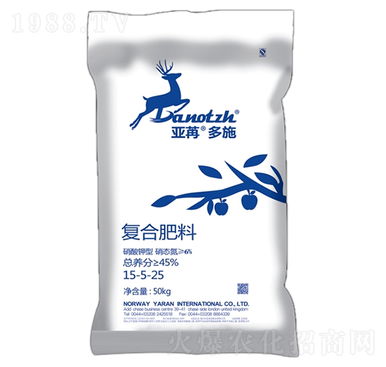 復合肥料15-5-25 亞苒多施 亞苒國際