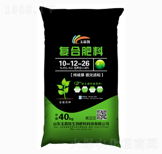 40kg復(fù)合肥料10-12-26-玉霖凱生物