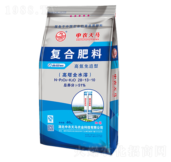 高氮免追型復(fù)合肥料28-13-10-中農(nóng)天馬