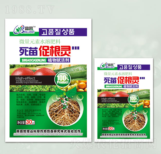 微量元素水溶肥-死苗促根靈-晶園肥料