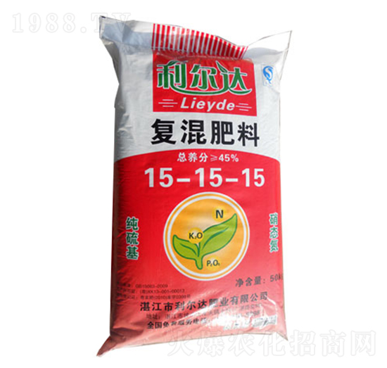 50kg復(fù)混肥料15-15-15-利爾達(dá)