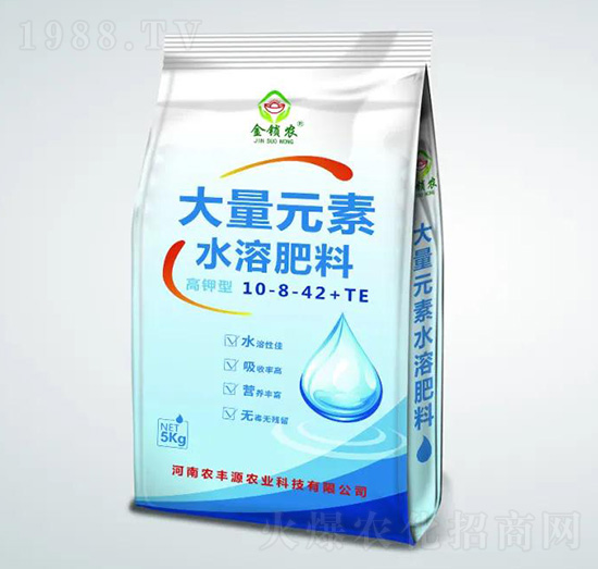 高鉀型大量元素水溶肥料10-8-42+TE-金鎖農