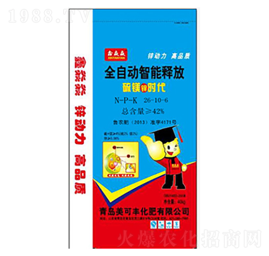 全自動智能釋放控釋肥26-10-6-美可豐