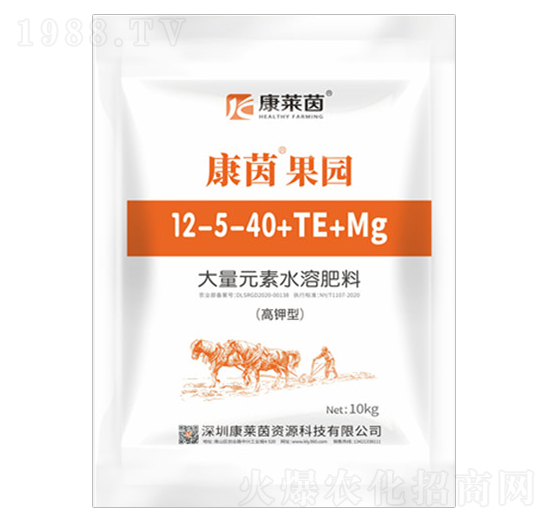 高鉀型大量元素水溶肥料12-5-40+TE+Mg-康茵果園-康萊茵