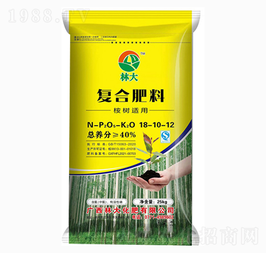 桉樹(shù)適用復(fù)合肥料18-10-12-林大