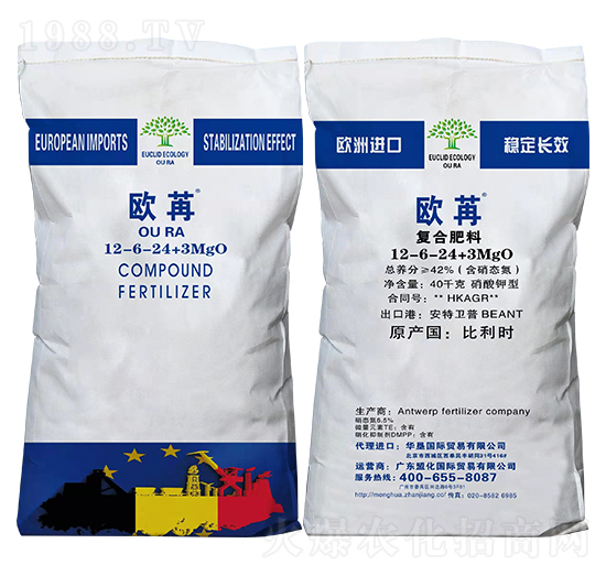硝酸鉀型復(fù)合肥料12-6-24+3MgO-歐苒-盟化國(guó)際