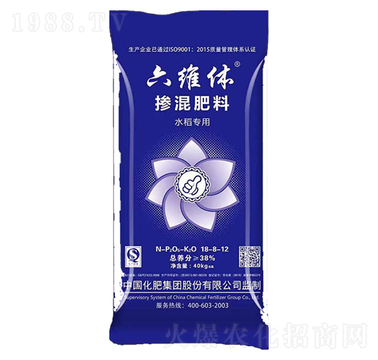 水稻專用摻混肥料18-8-12-六維休-綠利來