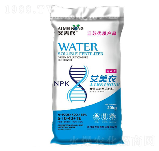 大量元素水溶肥料5-10-40+TE-艾美農