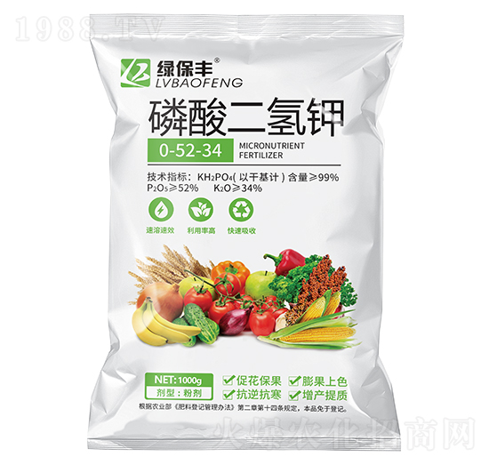 磷酸二氫鉀0-52-34-綠保豐-潤(rùn)儂清