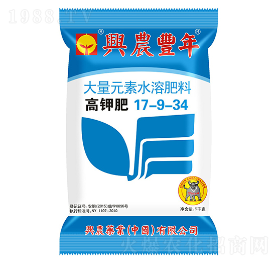 大量元水溶肥料17-9-37-興農(nóng)豐年-興農(nóng)藥業(yè)
