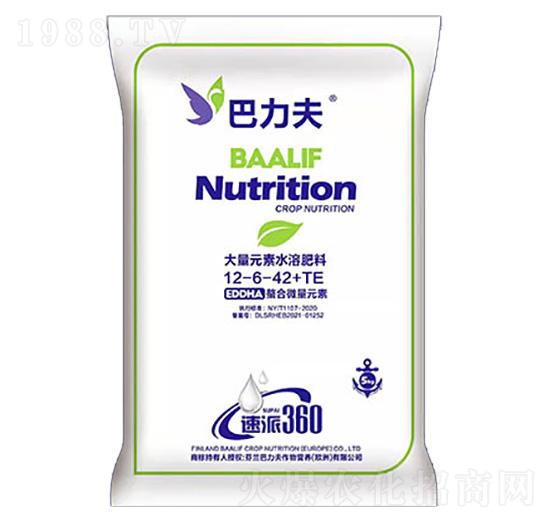 大量元素水溶肥料12-6-42+TE-巴力夫-特拉豐農業(yè)