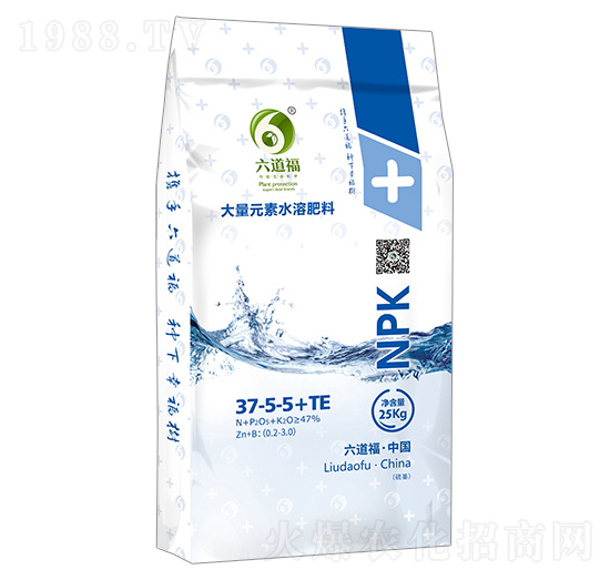 硫基大量元素水溶肥料37-5-5+TE-六道福
