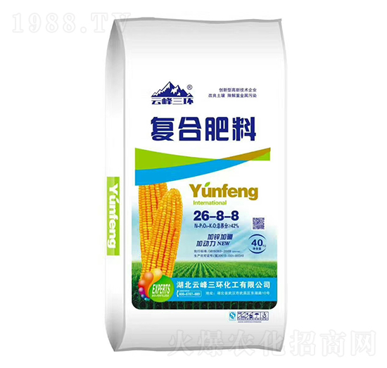 加鋅加硼復(fù)合肥料26-8-8-云峰三環(huán)