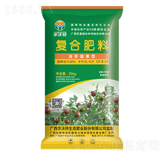 油茶盛果型復(fù)合肥料12-8-10-華沃特集團(tuán)