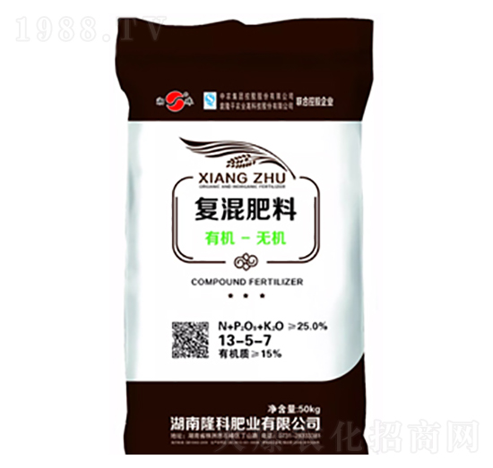 湘珠牌有機(jī)無(wú)機(jī)復(fù)混肥13-5-7-隆科農(nóng)資