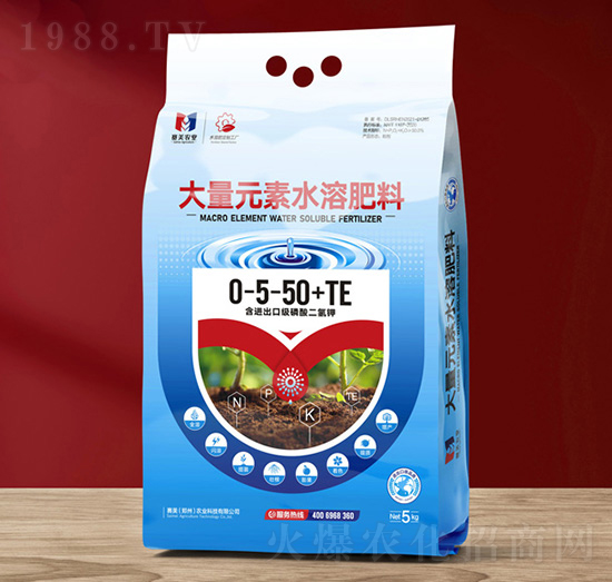 5kg大量元素水溶肥料0-5-50+TE-賽美農業(yè)