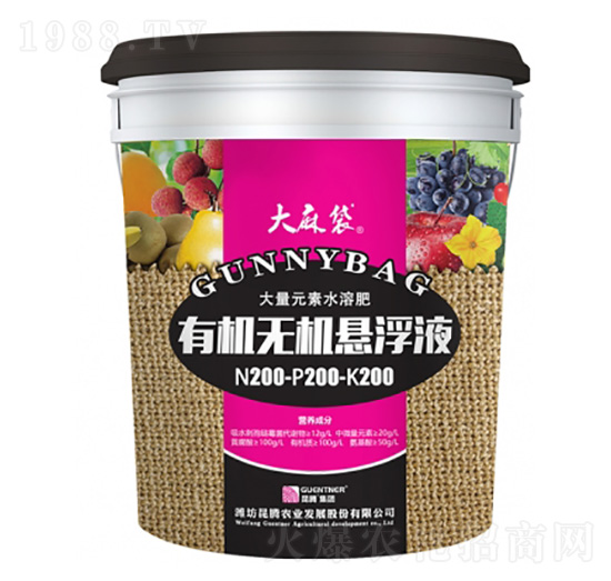 有機(jī)無機(jī)懸浮液200-200-200+TE-大麻袋-昆騰生物