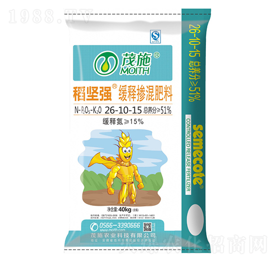 緩釋摻混肥料26-10-15-稻堅強(qiáng)-茂施肥料
