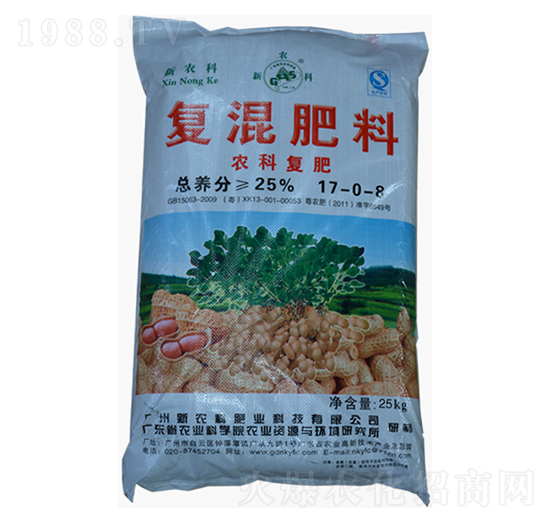 復(fù)混肥料（農(nóng)科復(fù)肥）17-0-8-新農(nóng)科生物