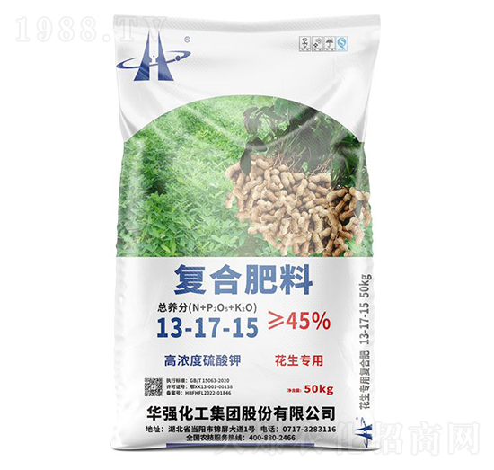 花生專用高濃度硫酸鉀復(fù)合肥料13-17-15-余華強(qiáng)-華強(qiáng)化工集團(tuán)