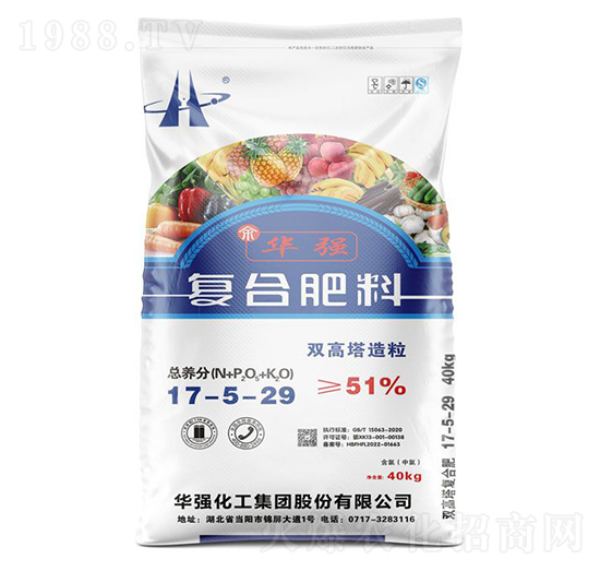 雙高塔造粒復(fù)合肥料17-5-29-余華強-華強化工集團