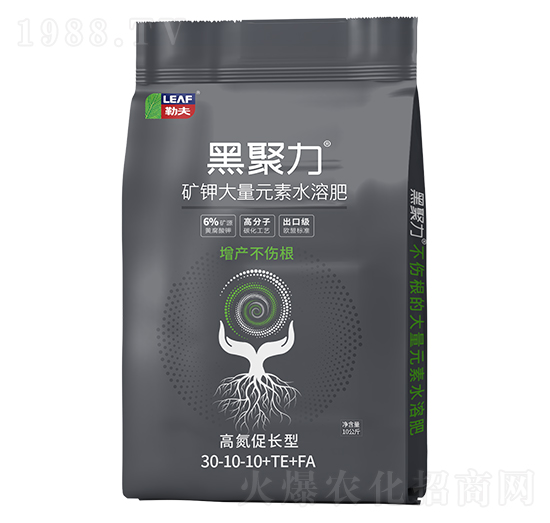 高氮促長(zhǎng)型礦鉀大量元素水溶肥30-10-10+TE+FA-黑聚力-勒夫