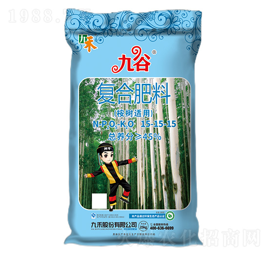 桉樹適用復(fù)合肥料15-15-15-九谷-九禾