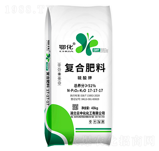 硫酸鉀復(fù)合肥料17-17-17-鄂化-云中化化工