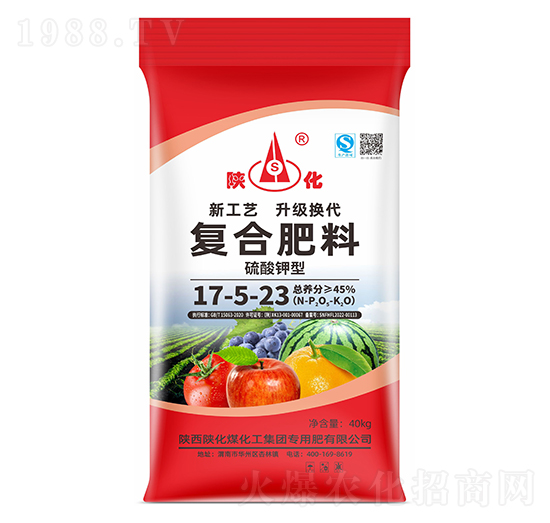 硫酸鉀型復合肥料17-5-23-陜化