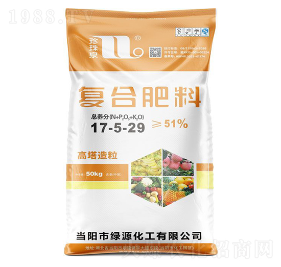 高塔造粒復(fù)合肥料17-5-29-珍珠泉-華強化工集團