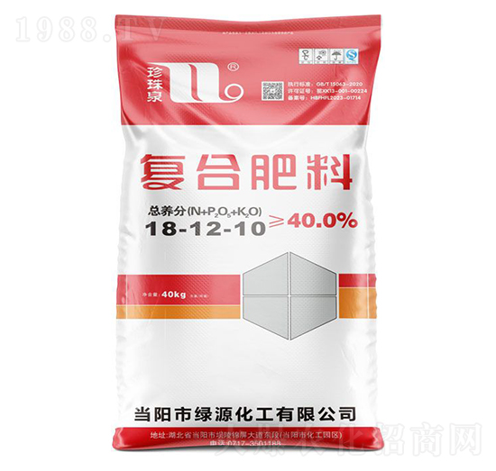 40kg復(fù)合肥料18-12-10-珍珠泉-華強化工集團