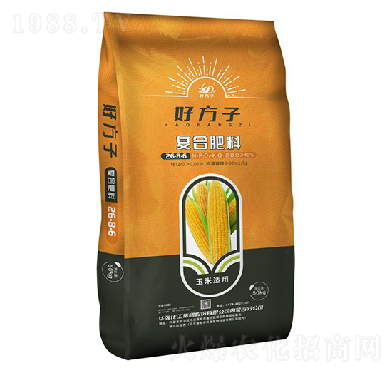 玉米適用復(fù)合肥料26-8-6-好方子-華強(qiáng)化工集團(tuán)