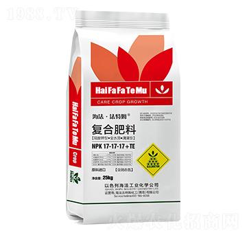 硫酸鉀型全水溶滴灌復合肥料17-17-17+TE-海法·法特姆-海法