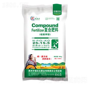 秋季果蔬適用硫酸鉀型復(fù)合肥料25-15-5-中瑞石化