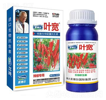 辣椒專用葉面肥-多糖生物酶誘抗肽-葉寬-圣博爾生物