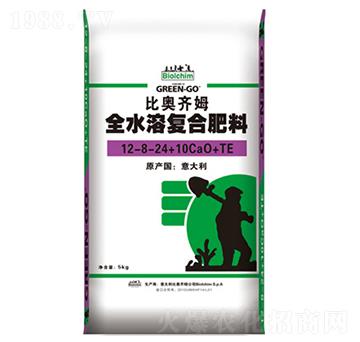 大量元素水溶肥12-8-24+10CaO+TE-比奧齊姆-眾德肥料