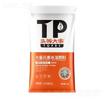 高氮型大量元素水溶肥料30-15-5-頭等大事-佳田生物