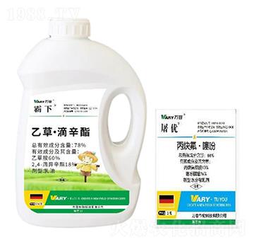 78%乙草·滴辛酯+66%丙炔氟草胺·噻吩磺隆-霸下-萬容